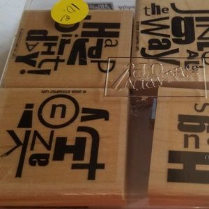 Stampin Up Retired Alphabet Soup Stamp set